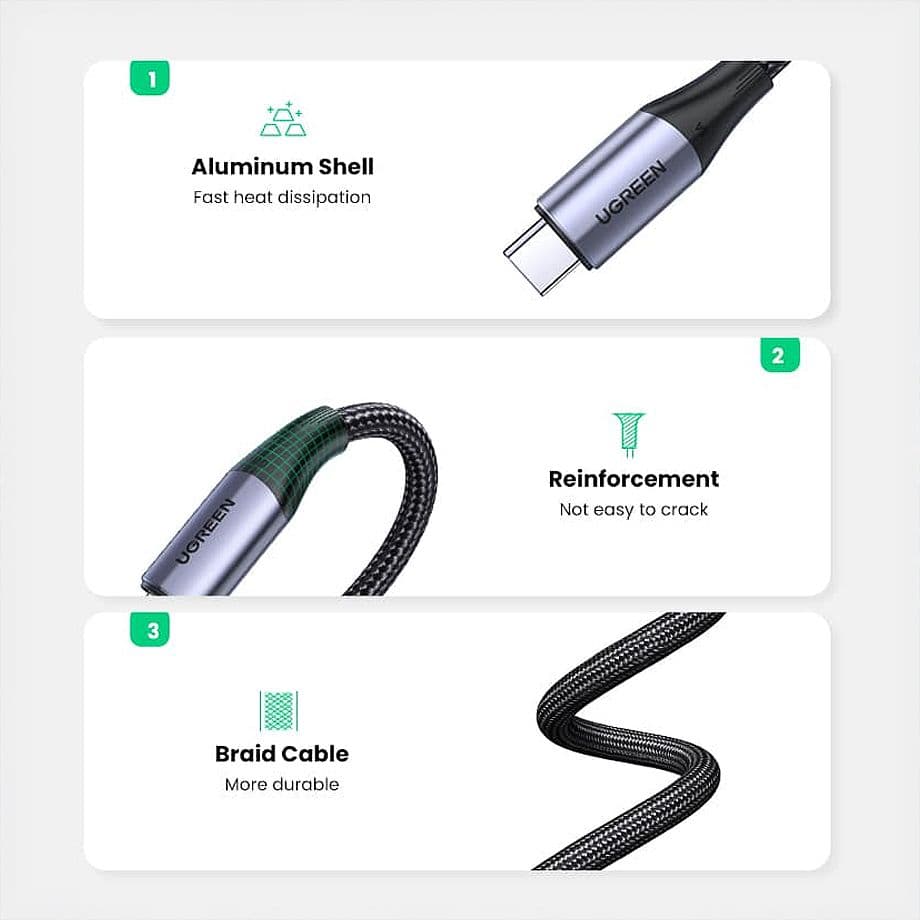 Kabel USB-C 3.1 100W 10Gbps